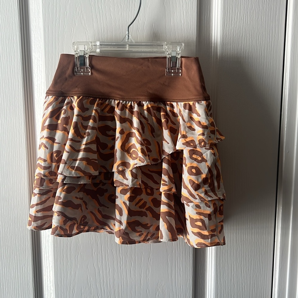 Aerie Offline Animal Print Athletic Skirt